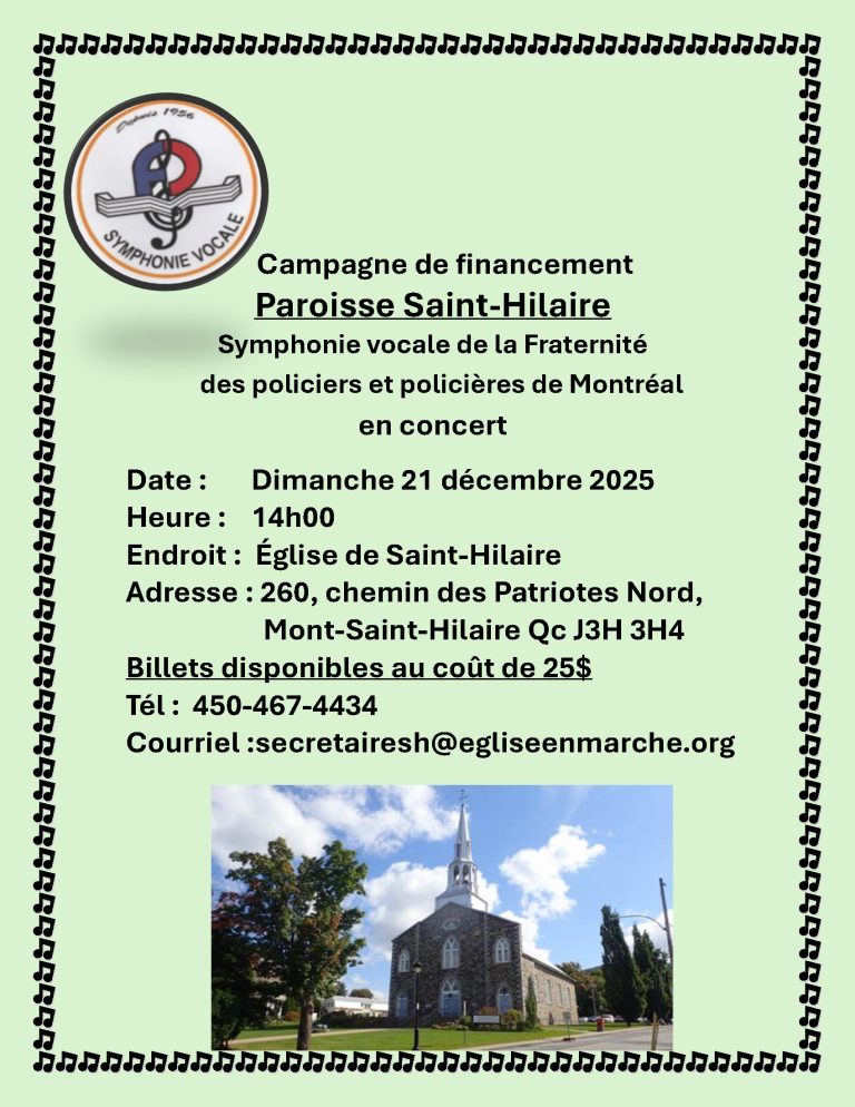 St-Hilaire Campagne de financement Policiers et policières de Montréal